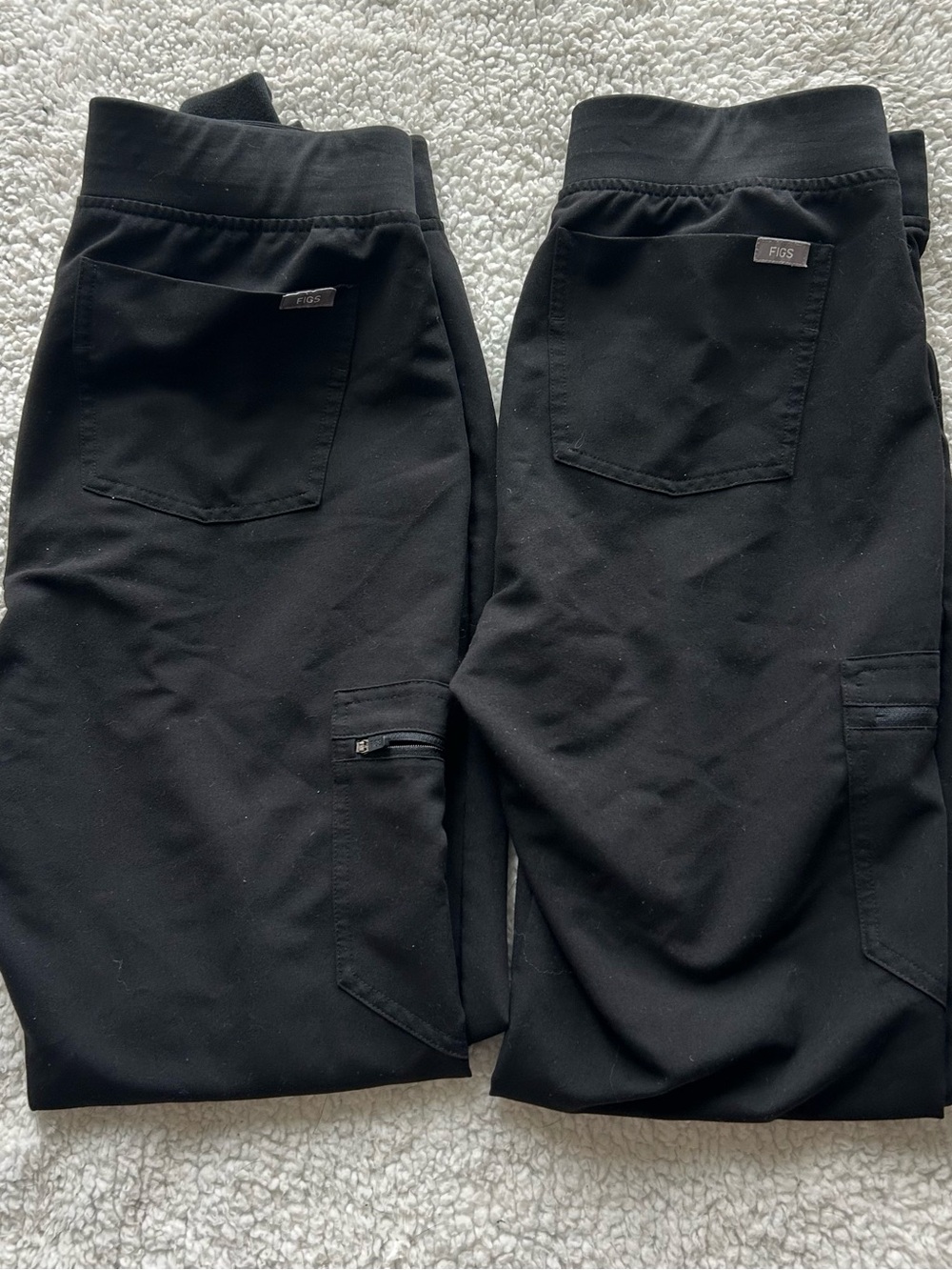 Figs Black Women's Cargo Jogger Pants